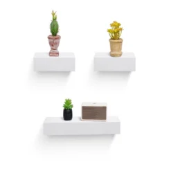 Syemin Decorative Wall Shelf Floating Shelves For Wall, Wall Shelves For Decor Storage, Wall Picture Ledge Shelf, Black, 17.72"*4.92"*1.97"