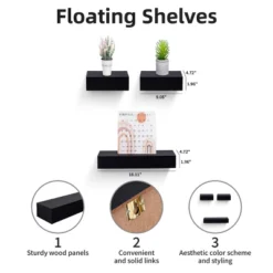 Syemin Decorative Wall Shelf Floating Shelves For Wall, Wall Shelves For Decor Storage, Wall Picture Ledge Shelf, Black, 18.11"*4.92"*1.97" 7 Syemin Decorative Wall Shelf Floating Shelves For Wall, Wall Shelves For Decor Storage, Wall Picture Ledge Shelf, Black, 18.11"*4.92"*1.97" -Furniture GUEST 03a5dcbc 904f 4718 b854 919c4289bfd6