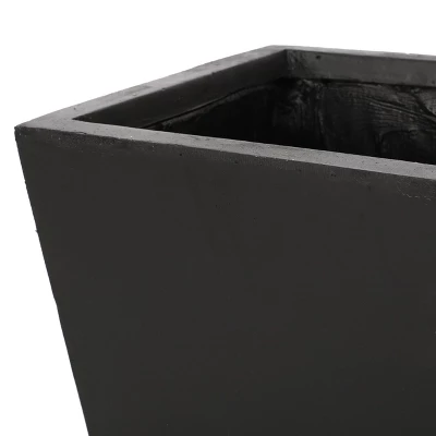 Syemin Planters Three-Dimensional Diamond Flower Pot With Outdoor And Indoor, Garden Decor, Decorative Plant Pots, Balcony, Black 31.5"*16.75"*16.25" 2 Syemin Planters Three-Dimensional Diamond Flower Pot With Outdoor And Indoor, Garden Decor, Decorative Plant Pots, Balcony, Black 31.5"*16.75"*16.25" - Image 2