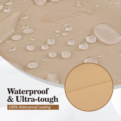 Syemin Plant Covers, Large Patio Furniture Covers Waterproof UV And Wind-Resistant High Wind Resistant Anti-Fading, Brown 126.00"*84.00"*31.00" 2 Syemin Plant Covers, Large Patio Furniture Covers Waterproof UV And Wind-Resistant High Wind Resistant Anti-Fading, Brown 126.00"*84.00"*31.00" - Image 2