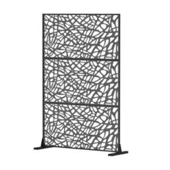 Syemin Decorative Privacy Screen, Outdoor Objects Nd Panels For Patio Lawn Deck For Garden, Lawn, Black, 47.46"*15.75"*70.69" -Furniture GUEST 066de09c d759 4159 bb7d bbb494f8080a