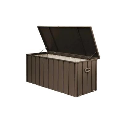 Syemin Deck Boxes Garden Large Patio Storage, For Furniture, Outside Cushions And Garden Tools, Bench, Easy To Assemble,Brown, 49.41"*29.57"*29.72" 5 Syemin Deck Boxes Garden Large Patio Storage, For Furniture, Outside Cushions And Garden Tools, Bench, Easy To Assemble,Brown, 49.41"*29.57"*29.72" - Image 5