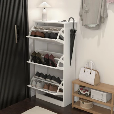 Syemin Shoe Racks Wooden Shoe Cabinet For Entryway, Freestanding Shoe Storage Organizer, Shoe Storage Cabinet Entryance, White, 20.94"*9.45"*43.1" 1 Syemin Shoe Racks Wooden Shoe Cabinet For Entryway, Freestanding Shoe Storage Organizer, Shoe Storage Cabinet Entryance, White, 20.94"*9.45"*43.1"