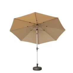 Syemin Outdoor Patio Umbrella With 8 Sturdy Ribs, Push Button Tilt And Crank, Waterproof, UV-Resistant Uitable For Garden, Beige, 120"*120"*97.2" -Furniture GUEST 0cb3d87d fa57 4fd0 94b0 c554ab2b7728