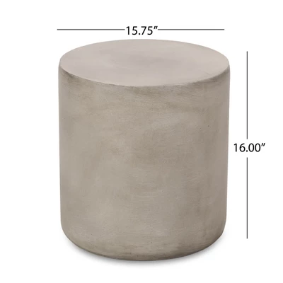 Syemin Patio End Tables Accent Side End Table For Outdoor And Indoor, Garden, Backyard Use, Special Design, Gray, 15.75"*15.75"*16" 3 Syemin Patio End Tables Accent Side End Table For Outdoor And Indoor, Garden, Backyard Use, Special Design, Gray, 15.75"*15.75"*16" - Image 3