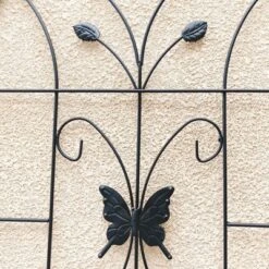 Syemin Patio Decorative Screens, Iron Arch Decoration Garden Trellis, For Outdoor For Climbing Plants Support, Flowerbed, Black, 40"*19.7"*71" -Furniture GUEST 130d88d8 ca7f 4136 be2a c5ca587605e6
