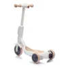 Syemin Kick Scooters 2in1 Kids Ride On Three Wheel Balance Scooter Toy For Kids Floor Protection Gift For Kids, White, 24.8"*12.2"*27.2"