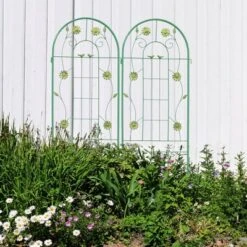 Syemin Patio Decorative Screens, Iron Arch Decoration Garden Trellis, For Outdoor For Climbing Plants Support, Flowerbed, Green, 40"*19.7"*71" 9 Syemin Patio Decorative Screens, Iron Arch Decoration Garden Trellis, For Outdoor For Climbing Plants Support, Flowerbed, Green, 40"*19.7"*71" -Furniture GUEST 13dc9853 e63b 443f 8ea1 4b26020c3f41