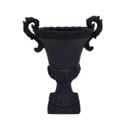 Syemin Planter, Antique Urn Style Planter, Elegant Decorative Flower Pot For Garden, Patio, Porch, Black, 15.5"*11.25"*19.25" -Furniture GUEST 14472d14 e117 486f b655 cdecefffee10