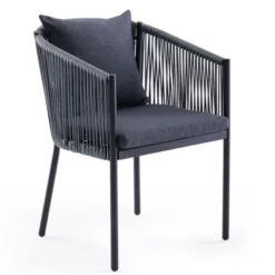 Syemin Patio Seating Sets Of 2, Rattan Wicker Patio Furniture Chairs With Cushions For Garden, Deck, Backyard, Poolside, Gray, 18.9"*24.6"*30.5" -Furniture GUEST 1d76d825 cd57 4830 b975 434f823953f1