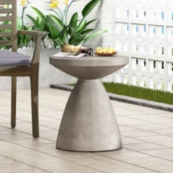 Syemin Patio End Tables Accent Side End Table For Outdoor And Indoor, Garden, Backyard Use, Special Design, Gray, 18"*18"*20.25" 9 Syemin Patio End Tables Accent Side End Table For Outdoor And Indoor, Garden, Backyard Use, Special Design, Gray, 18"*18"*20.25" -Furniture GUEST 202293a0 e340 4fcd a247 4167c6588fd6