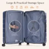 Syemin Luggage, 3-Piece Luggage Set, With Dual Spinner Wheels And TSA Lock, Hard Shell For Business, Vacation, Travel, Blue, 18"*12"*29.5"