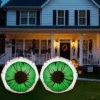Syemin Decorative Holiday Scene Props 2 PC Halloween Inflatables Large Eyes Decoration, 3FT Blow Ups Green Eyes For Yard, Multicolored, 36"*36"*36"