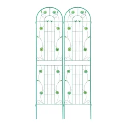 Syemin Patio Decorative Screens, Iron Arch Decoration Garden Trellis, For Outdoor For Climbing Plants Support, Flowerbed, Green, 40"*19.7"*86.7" -Furniture GUEST 2488df96 7413 4330 9a6a 8ddd49734cc4