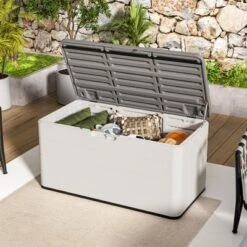 Syemin Storage Shed, Waterproof Storage Shed For Cleaning Tools And Garden Accessories, White, 45.7"*23.6"*23.6" -Furniture GUEST 28b0d001 9180 4a88 8f74 8d9bccf1a4f4