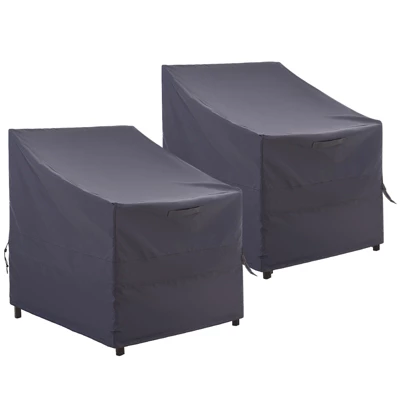 Syemin Plant Covers, Outdoor Swivel Lounge Chair Cover 2 Pack, Waterproof High Wind Resistant Anti-Fading, Gray 42"*43"*42" 5 Syemin Plant Covers, Outdoor Swivel Lounge Chair Cover 2 Pack, Waterproof High Wind Resistant Anti-Fading, Gray 42"*43"*42" - Image 5