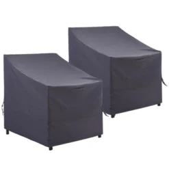 Syemin Plant Covers, Outdoor Swivel Lounge Chair Cover 2 Pack, Waterproof High Wind Resistant Anti-Fading, Gray 35"*33"*36" -Furniture GUEST 295cf10c 082f 418b 95b7 6e80bfbff526