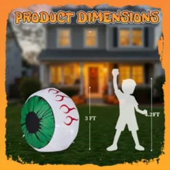 Syemin Decorative Holiday Scene Props 2 PC Halloween Inflatables Large Eyes Decoration, 3FT Blow Ups Green Eyes For Yard, Multicolored, 36"*36"*36" -Furniture GUEST 29ad69f1 ac57 4521 b0c5 578d979e757d