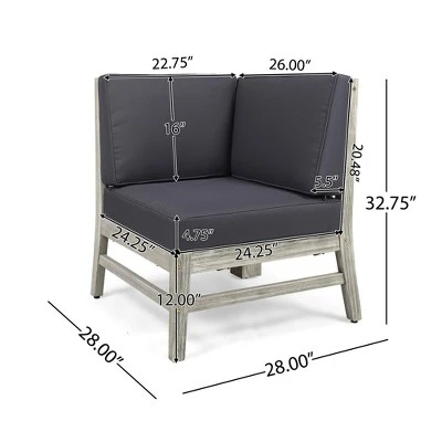 Syemin Patio Modern Accent Chairs, Outdoor Conversation Chairs, With Leisure Used, For Backyard, Garden, Gray, 28"*28"*32.75" 1 Syemin Patio Modern Accent Chairs, Outdoor Conversation Chairs, With Leisure Used, For Backyard, Garden, Gray, 28"*28"*32.75"