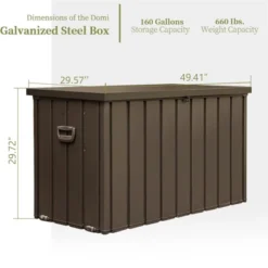 Syemin Deck Boxes Garden Large Patio Storage, For Furniture, Outside Cushions And Garden Tools, Bench, Easy To Assemble,Brown, 49.41"*29.57"*29.72" 8 Syemin Deck Boxes Garden Large Patio Storage, For Furniture, Outside Cushions And Garden Tools, Bench, Easy To Assemble,Brown, 49.41"*29.57"*29.72" -Furniture GUEST 32af95a9 3fc1 4c37 b22e 0f7387498fc6
