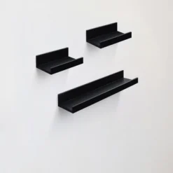 Syemin Decorative Wall Shelf Floating Shelves Wall Mounted Wood Shelves Hanging Shelf Storage Decor Floating Shelves Wall, White, 2.36"*5.91"*1.97" -Furniture GUEST 367eb301 3664 47e6 abcf 1d7ec517dd2c