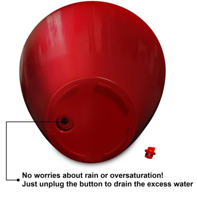 Syemin Planters Smart Self-watering Planter Pot For Indoor And Outdoor Round Cone, Garden Decor, Decorative Plant Pots, Balcony, Red 3"*11"*11" 3 Syemin Planters Smart Self-watering Planter Pot For Indoor And Outdoor Round Cone, Garden Decor, Decorative Plant Pots, Balcony, Red 3"*11"*11" - Image 3