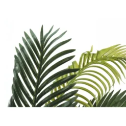 Syemin Artificial Plant Palm Tree Indoor Faux Fake Floor Greenery Potted Real Touch Decorative Green Leaves Black Pot, Green, 29.5"*31.5"*47.25" -Furniture GUEST 37c7fe38 b0d9 4d54 8e3d 39fd39f06b51