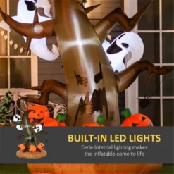 Syemin Inflatable Holiday Decorations Halloween Inflatable Dead Tree Pumpkin Kalolary Halloween Decoration Yard Lawn Decor, Brown, 39.5"*82.7"*94.5" -Furniture GUEST 37ee50b6 36f6 4ae1 b8f7 8c937ab1ee54