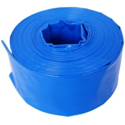 Furniture 33 Syemin Drip Irrigation 100Ft Pool Backwash Hose, Heavy Duty Water Discharge Hose For Swimming Pool Filter Pump With 2 Clamp, Blue, 4"*4"*4"