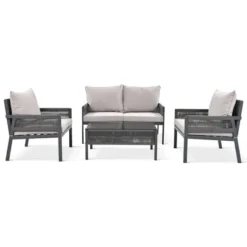 Syemin Patio Seating Sets, Sophisticated Seating Set, Add Elegance Outdoor Space, Perfect For Leisurely Garden Retreats, Gray, 48"*27.8"*30.1" 9 Syemin Patio Seating Sets, Sophisticated Seating Set, Add Elegance Outdoor Space, Perfect For Leisurely Garden Retreats, Gray, 48"*27.8"*30.1" -Furniture GUEST 388463c5 8b53 491d 9df7 41fd957eed03
