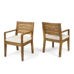 Syemin Patio Modern Accent Chairs, Outdoor Conversation Chairs, With Leisure Used, For Backyard, Garden, Beige, 23"*23.75"*35.5" -Furniture GUEST 38ed067c afe7 4237 9812 e80d4d1685e5