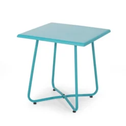 Syemin Patio End Tables Accent Side End Table For Outdoor And Indoor, Garden, Backyard Use, Special Design, Green, 17.75"*17.75"*18.75"