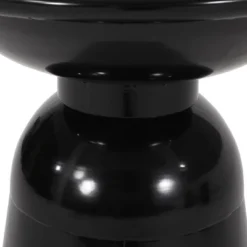 Syemin Patio End Tables Accent Side End Table For Outdoor And Indoor, Garden, Backyard Use, Special Design, Black, 15"*15"*20.75" -Furniture GUEST 39a3ec84 6189 46d3 9e60 054b89d40ada