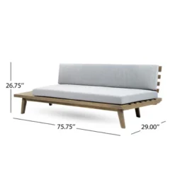 Syemin Patio Seating Sets Outdoor, Featuring Unique Design, Ideal For Chats, Perfect For Gardens, Living Spaces, Gray, 75.75"*29"*26.75"