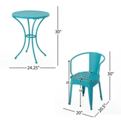 Syemin Patio Seating Sets Outdoor, Featuring Unique Design, Ideal For Chats, Perfect For Gardens, Living Spaces, Blue, 20"*20.5"*30" -Furniture GUEST 3e1c9bbe 4b15 47b1 bd64 e2838bad1214