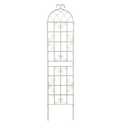 Syemin Patio Decorative Screens, Elegant Vine Pattern Yard Fencing, Pet-Safe Decorative Fence For Yard, Patio, White, 40"*19.7"*86.7" -Furniture GUEST 3ec4f9ac bb41 4308 a105 3d644cce0452
