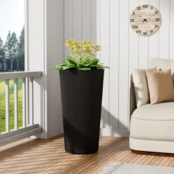 Syemin Outdoor Cone Planter -Furniture GUEST 41f345c2 9432 49f6 bc87 08e50d6f14a9