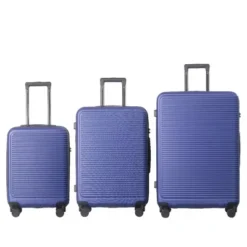 Syemin Luggage Sets Abs Hardshell 3PCS Luggage, Lightweight Durable Suitcase Sets Spinner Wheels Suitcase With Tsa Lock, Blue, 20.67"*11.61"*29.92" -Furniture GUEST 4a36d2b4 4bed 48e9 b29b 831a2489419d
