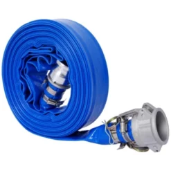 Furniture 25 Syemin Drip Irrigation 50Ft Pool Backwash Hose, Heavy Duty Lay Flat Water Discharge Pump Hoses For Swimming Drain Pools, Blue, 1.5"*1.5"*1.5"