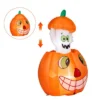Syemin Decorative Holiday Scene Props Halloween Inflatables Animated Pumpkin Ghost, Outdoor Decor Blow Up Yard Decor, Multicolored, 33.6"*33.6"*47.2"