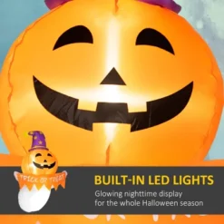 Syemin Decorative Holiday Scene Props Halloween Inflatables Ghost Blow Up Halloween Decor Outdoor Yard Display, Waterproof, Orange, 27.6"*23.6"*41.3" -Furniture GUEST 53d42e38 5a45 4770 abfd 525e42cbc747