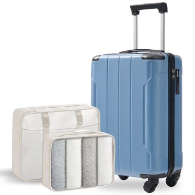 Syemin Bag And Luggage Sets 20-Inch Hardshell Carry-On Luggage, Lightweight Durable ABS Suitcase With Spinner Wheels, Blue, 13.8"*21.5"*8.3" 5 Syemin Bag And Luggage Sets 20-Inch Hardshell Carry-On Luggage, Lightweight Durable ABS Suitcase With Spinner Wheels, Blue, 13.8"*21.5"*8.3" - Image 5