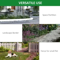 Syemin Patio Decorative Screens, Elegant Vine Pattern Yard Fencing, Pet-Safe Decorative Fence For Yard, Patio, Black, 143.75"*0.25"*44" -Furniture GUEST 5607d0d6 5dbc 4533 8950 5d913d125fa2