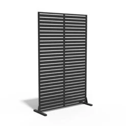 Syemin Patio Decorative Screens Outdoor Privacy Screen 6-Piece Sheet Screen Freestanding Decorative Privacy Screen, Black, 45.47"*15.75"*72.05" -Furniture GUEST 58a575f4 7983 4862 85ad b4c04f3168c3