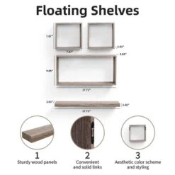 Syemin Decorative Wall Shelf Floating Shelves Wall Mounted Wood Shelf Hanging Bathroom Shelf Home Wall Decor Corner Shelf, Beige, 17.71"*3.93"*1.97" 6 Syemin Decorative Wall Shelf Floating Shelves Wall Mounted Wood Shelf Hanging Bathroom Shelf Home Wall Decor Corner Shelf, Beige, 17.71"*3.93"*1.97" -Furniture GUEST 5a6305db 920c 46b3 962e 51c2adfc58fe