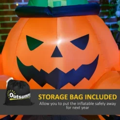 Syemin Inflatable Holiday Decorations Inflatable Halloween Decoration 5 Pumpkin Halloween Decoration Yard Lawn Decor, Multicolored, 72.8"*41.3"*47.2" -Furniture GUEST 5c793f32 3a29 492f bc5f a2fc793e9f48