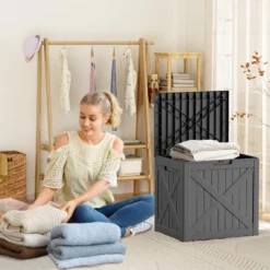 Syemin Deck Box, 32GAL Outdoor Storage Box, Patio Gardening Tools, Water And UV Resistant For Patio, Garden, Lawn, Black, 22.05"*17.13"*20.87" 8 Syemin Deck Box, 32GAL Outdoor Storage Box, Patio Gardening Tools, Water And UV Resistant For Patio, Garden, Lawn, Black, 22.05"*17.13"*20.87" -Furniture GUEST 5c8cf691 a9a7 4c0a a446 056de920c115