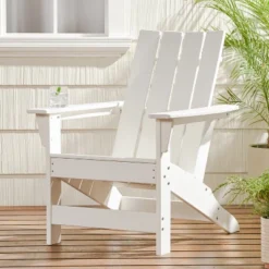 Syemin Patio Accent Chairs, Adirondack Patio Chairs , Lawn Chairs For Patio, Garden, Poolside, Lawn, Outdoor Relaxation, White, 30.5"*32.5"*37" -Furniture GUEST 5f9b07af 4bcc 4034 afa2 02cc4f80710f