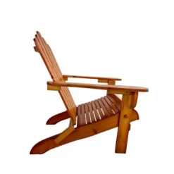 Syemin Wooden Folding Adirondack Chair, Casual Patio Chair With Wood Grain For Patio, Yard, Garden, Brown, 29.53"*21.06"*36.61" -Furniture GUEST 5fe350c8 81a7 442f ad1c d7ceba67f787