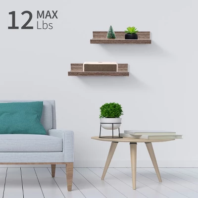 Syemin Decorative Wall Shelf Floating Shelves Wall Mounted Wood Shelves Hanging Bathroom Shelf Home Wall Decor Corner Shelf, Beige, 10.04"*3.93"*1.97" 4 Syemin Decorative Wall Shelf Floating Shelves Wall Mounted Wood Shelves Hanging Bathroom Shelf Home Wall Decor Corner Shelf, Beige, 10.04"*3.93"*1.97" - Image 4